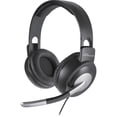thumbnail image 1 of Compucessory Boom Microphone Stereo Headset, Gray, Silver, 1 of 2