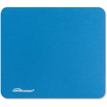 Compucessory, CCS23605, Smooth Cloth Nonskid Mouse Pads, 1, Blue