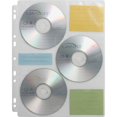thumbnail image 1 of Compucessory CD/DVD Ring Binder Storage Pages - 6 x CD/DVD Capacity - 9 x Holes - Ring Binder - Clear - Polypropylene - 25 / Pack | Bundle of 10 Packs, 1 of 1
