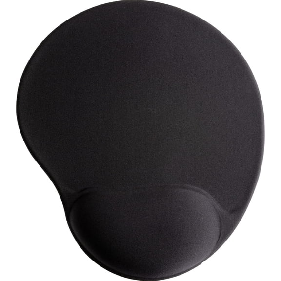 Compucessory 55151 Gel Mouse Pad, Wrist Rest, 9-Inch X10-Inch X1-Inch, Black