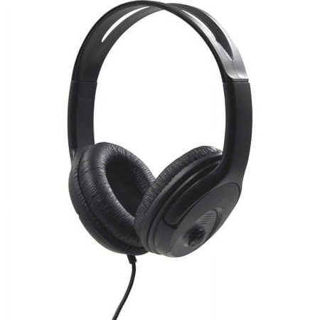 Compucessory-Compucessory Stereo Headset With Volume Control - Stereo - Black, Red - Mini-Phone (3.5mm) - Wired -