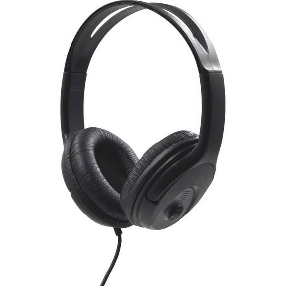 Compucessory Stereo Headset with Volume Control - Stereo - Black, Red - Mini-phone (3.5mm) - Wired - 32 Ohm - 20 Hz 20 kHz - Over-the-head - Binaural - Circumaural - 5.92 ft Ca | Bundle of 10 Each