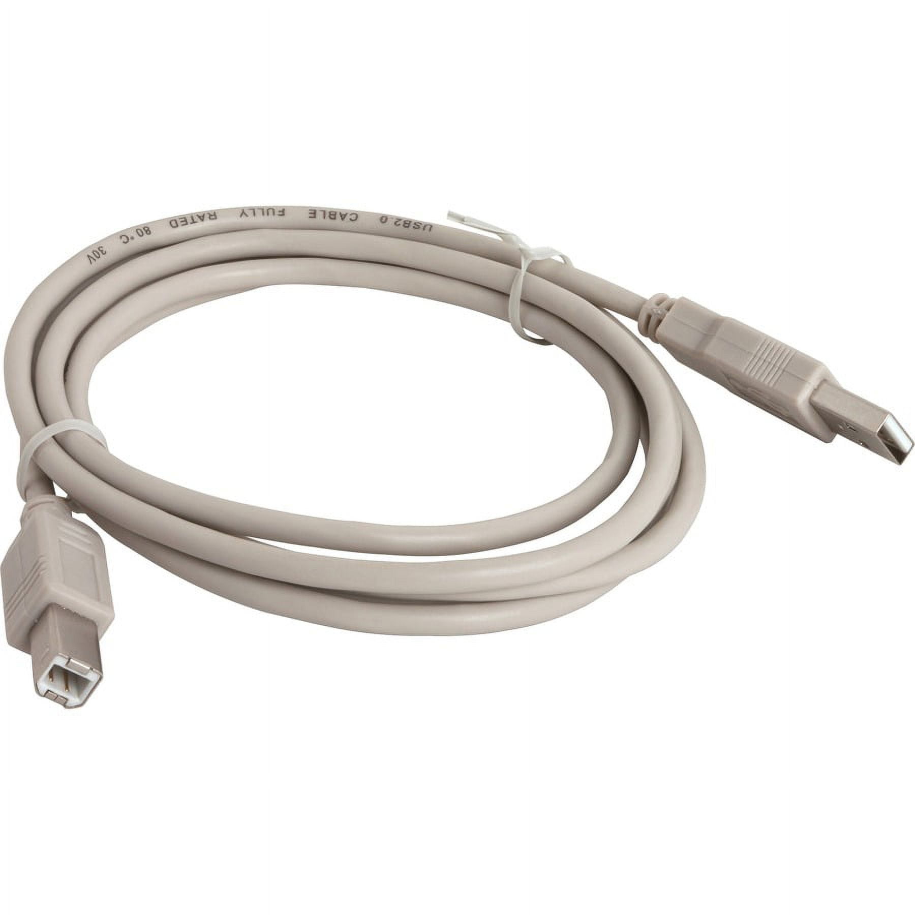 Compucessory USB 2.0 A-B Printer Cables - 6 ft USB Data Transfer Cable - First End: 1 x USB Type A - Male - Second End: 1 x USB Type B - Male - Gray - 1 Each Compucessory USB 2.0 A-B Printer Cables - 6 ft USB Data Transfer Cable - First End: 1 x USB Type A - Male - Second End: 1 x USB Type B - Male - Gray - 1 Each