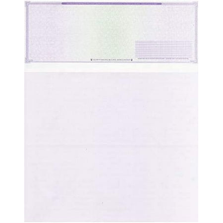 Compuchecks - 100 High Security Blank Check Stock Paper - Checks on Top - Check Paper Weight # 70 (Purple Mazed)