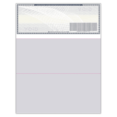 Compuchecks 2000 High Security Blank Check Stock - Checks on Top Two Perforated Vouchers on Bottom Compatible with QuickBooks, & Laser or Inkjet Printers, Check Paper Weight # 70 (Dark Blue Art Deco)