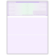 Compuchecks - 2000 High Security Blank Check Stock Paper - Checks on Top - QuickBooks Compatible Check Paper Weight # 70 Purple Mazed