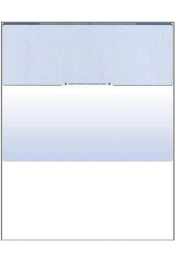 25 Computer Check Paper - Blue Diamond - Top Blank Stock Checks QuickBooks Compatible