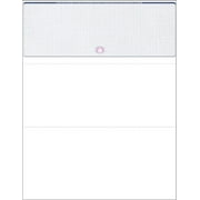 Compuchecks 50 high Security Check Paper Compatible with QuickBooks Blank Computer Check on Top - Blue Basketweave