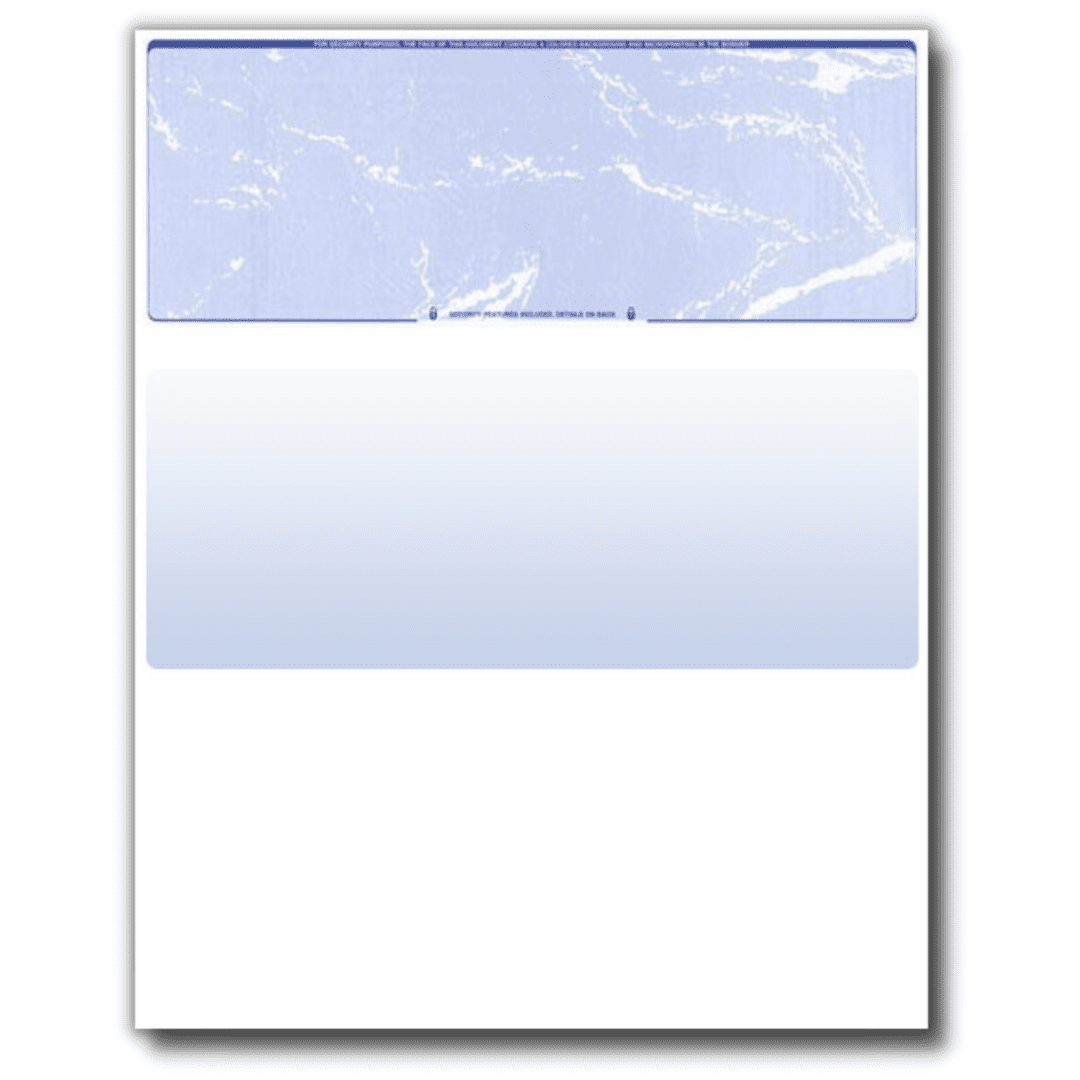 Compuchecks Blank Check Paper - 500 "Blue Marble" Business Checks ...