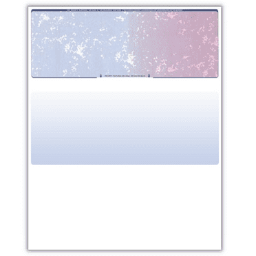 Compuchecks Security Check Paper - 500 Top Blank Business Checks Compatible with QuickBooks & Any Laser Inkjet Printer Use for Payroll, Paycheck, Accounts Payable or Personal (Blue/Red Prismatic)