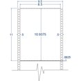 thumbnail image 1 of Compulabel 112105, Pin Fed Continuous Labels 8 1/2 X 10 15/16 Full Page, 1 of 1