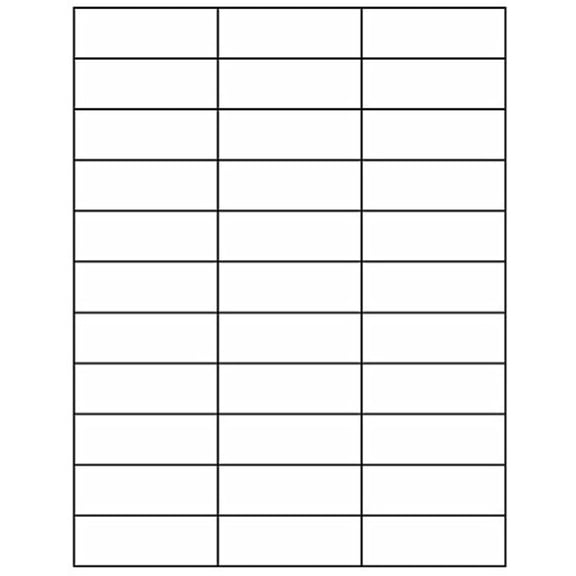 Compulabel 311308 White Butt Cutt, Square Corner Labels for Laser and Inkjet Printers, 2 5/6 x 1 Inch, Permanent Adhesive, 33 per Sheet, 100 Sheets per Carton
