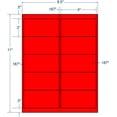 thumbnail image 1 of Compulabel 312175, 4" x 2" Laser FL Red Shipping Labels (100 Sheets) Comparable to Avery® 5523™, 1 of 1