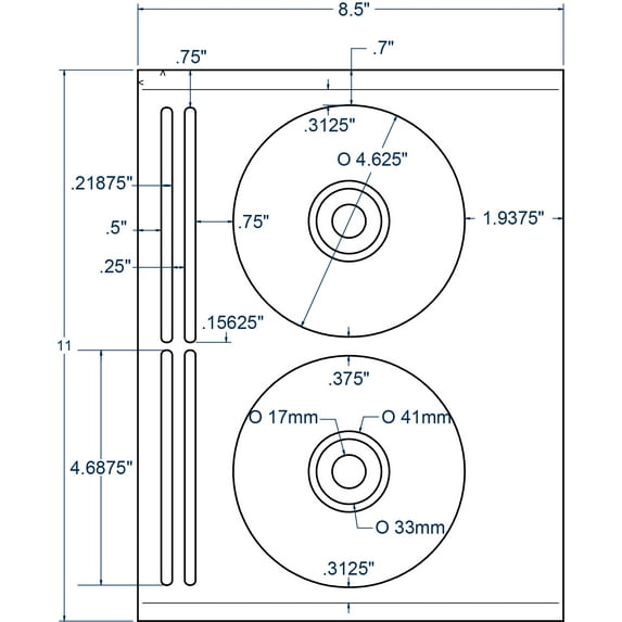 Compulabel 312660, Cd Dvd Donut Label 4 5/8
