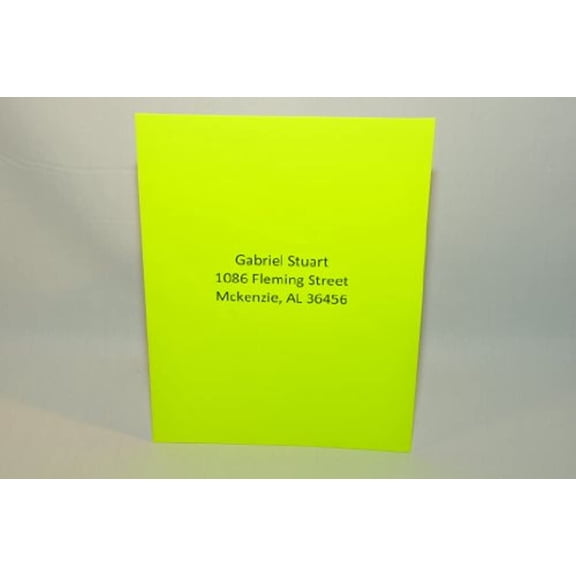 Compulabel 313255 Fluorescent Yellow Full Sheet Labels for Laser Printers, 8 1/2 inch x 11 inch, Permanent Adhesive, 1 Per Sheet, 100 Sheets per Carton
