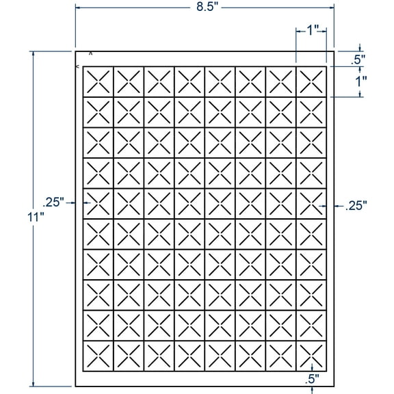 Compulabel 330052, Price Marking Label Tamperproof Slits 1 X 1 For All Laser & Inkjet Printers Comparable to Avery 94103