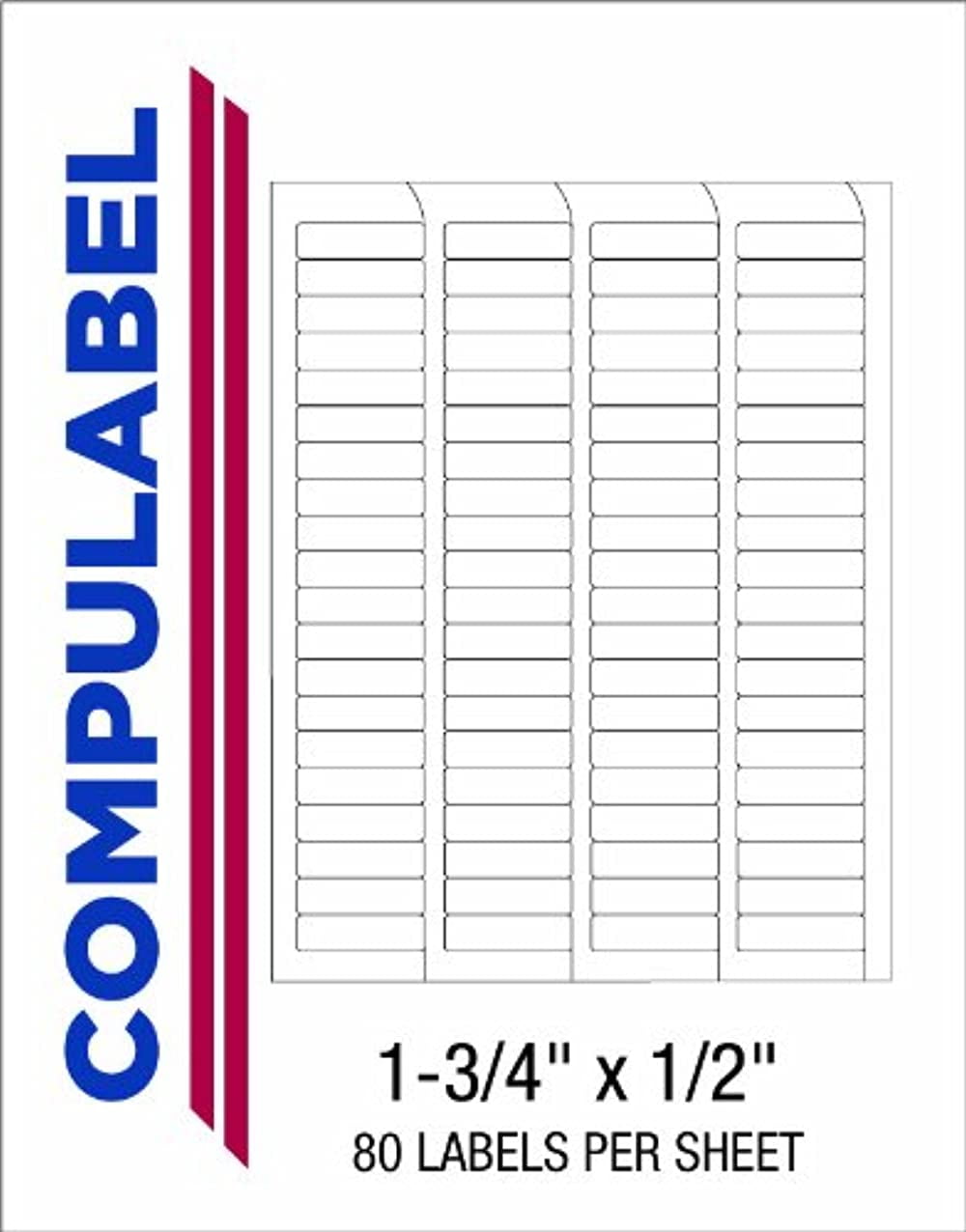 Compulabel 330502, Return Address Label 1/3/4 X 1/2 For All Laser & Inkjet Printers Comparable to Avery 5267