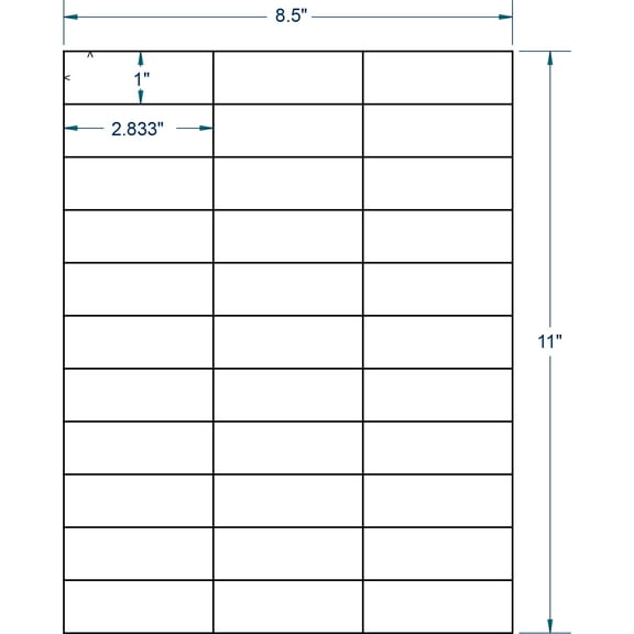 Compulabel 330906, 2-5/6" x 1" Laser/Inkjet Address Labels (250 Sheets)