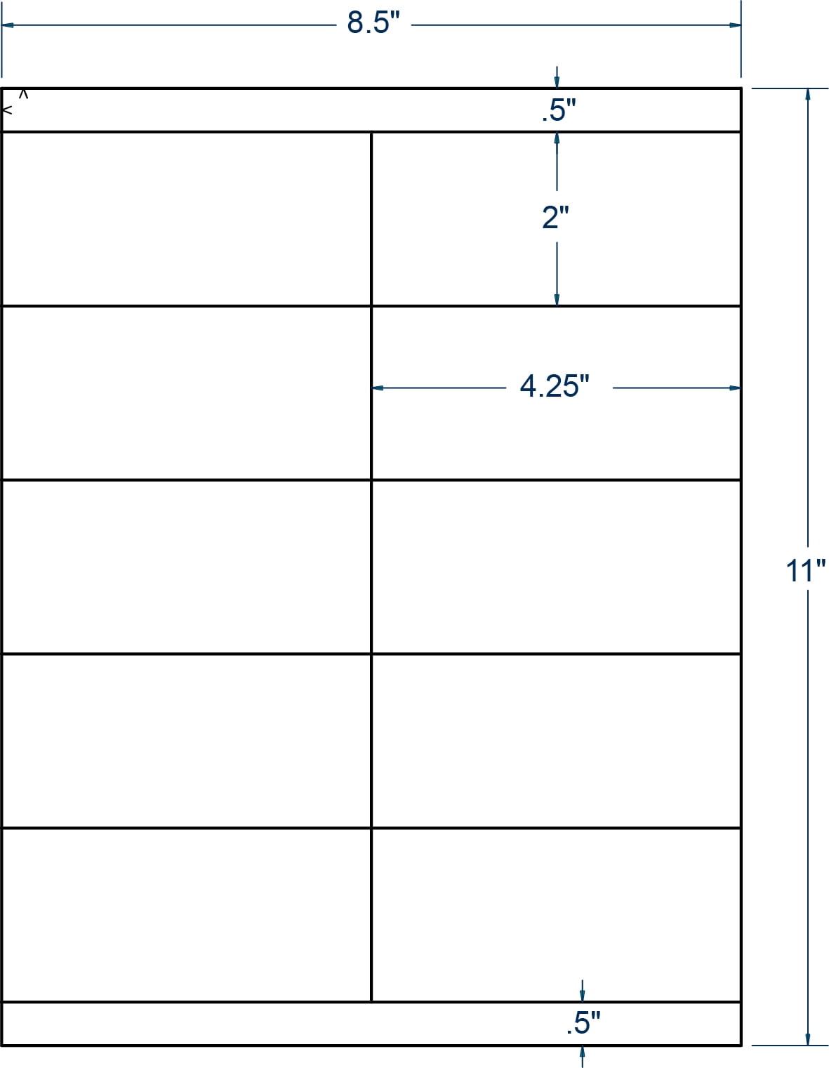 Compulabel 331806, 4-1/4" x 2" Laser/Inkjet Shipping or Address Labels (250 Sheets) Comparable to Avery® 5352™