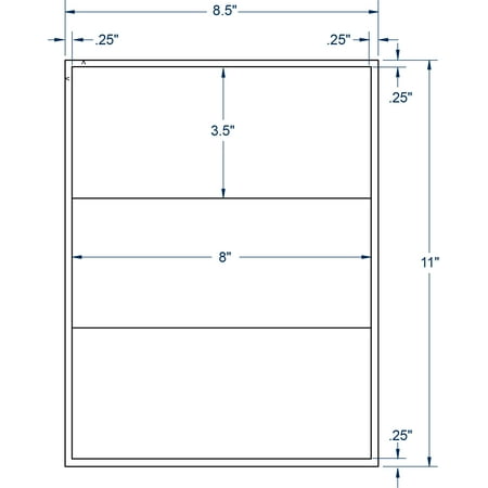 Compulabel 332054, Vics Carton Label 8 X 3 1/2 For All Laser & Inkjet Printers