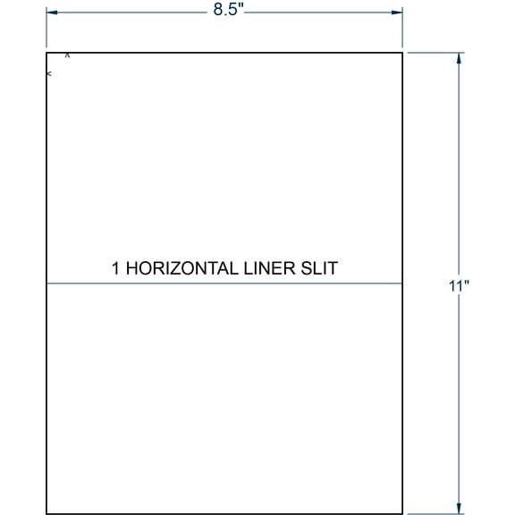 Compulabel 332155, Full Sheet Label 1 Horizontal Slit For All Laser & Inkjet Printers Comparable to Avery 5165
