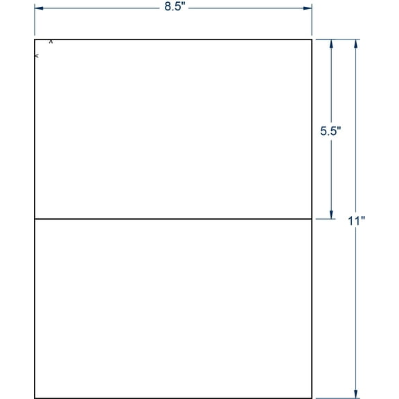 Compulabel 340301, 8-1/2" x 5-1/2" Laser/Inkjet Labels (1000 Sheets) Comparable to Presta 94229