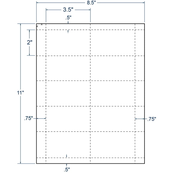 Compulabel 430110, 3-1/2" x 2" Laser/Inkjet 7 pt. Postage Tray Tags