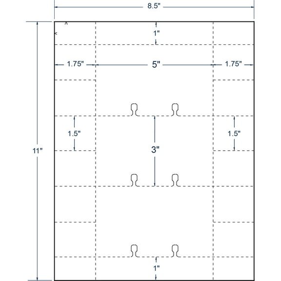 Compulabel 430457, Large Rotary Card 5 X 3 For Printing Using Laser Or Ink Jet Printers