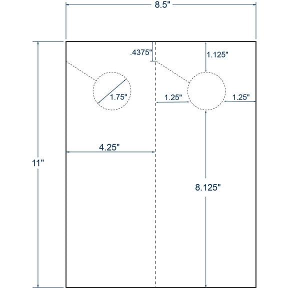 Compulabel 431201, 4-1/4" x 11" Laser/Inkjet 7 pt. Door Hanger Cards