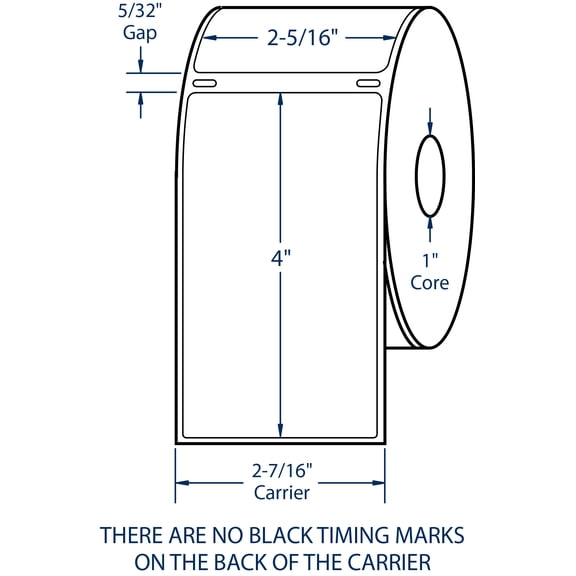 Compulabel 530201, Direct Thermal Shipping Label 2 1/4 X 4