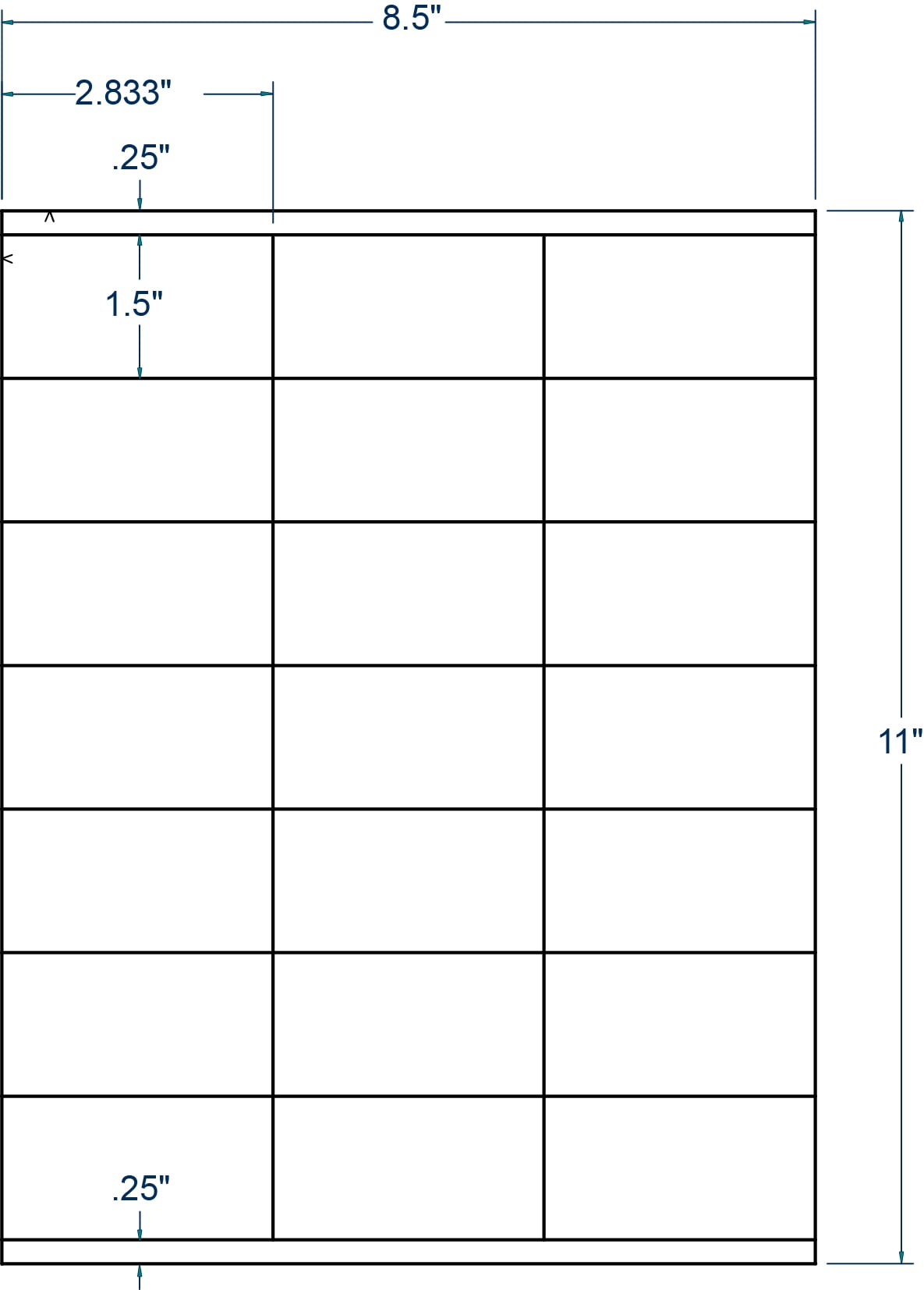 Compulabel 330952, 2-5/6" x 1-1/2" Laser/Inkjet Address Labels (250 Sheets) Comparable to Avery® 5360™