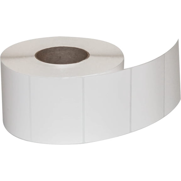 Compulabel Thermal Transfer Shipping Labels, 4 inch x 3 inch, White, Permanent Adhesive, 1950 Per Roll, 4 Rolls
