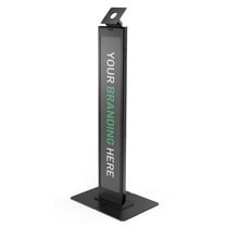 VESA Brandable Floor Stand with a Large Base Plate - Black