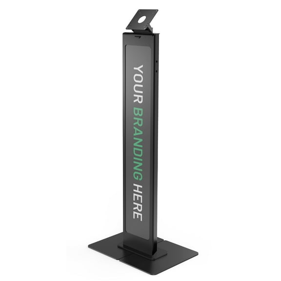 VESA Brandable Floor Stand with a Large Base Plate - Black