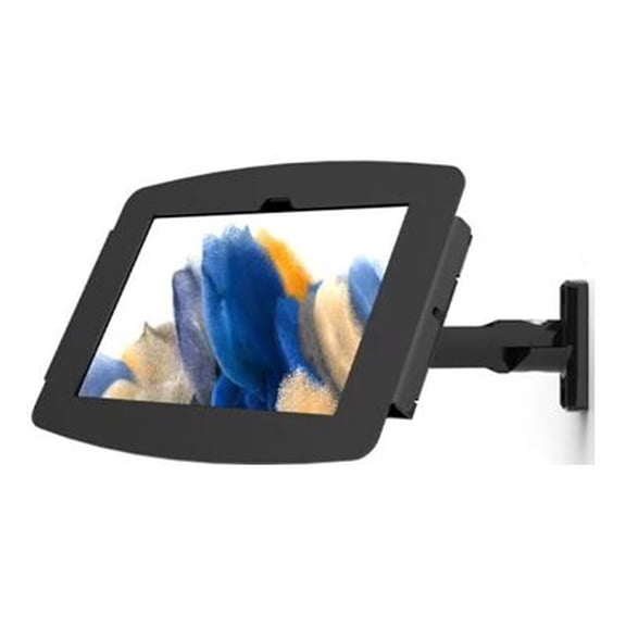 Compulocks Galaxy Tab A8 10.5" Space Enclosure Swing Wall Mount Plus Hub - Mounting kit (enclosure) - for tablet - lockable - black - screen size: 10.5" - wall-mountable - for Samsung Galaxy Tab A8