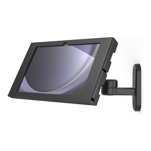 Compulocks Galaxy Tab A9+ 11", Swell Enclosure Swing Wall Mount - Mounting kit (enclosure, swing arm) - exposed front/back camera and sensors - for tablet - lockable - metal frame - black - screen size: 11" - wall-mountable - for Samsung Galaxy Tab A9+