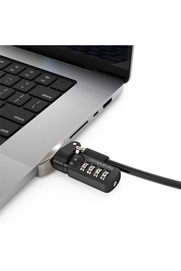 Ledge Lock Adapter for MacBook Pro 16" M1 & M2 & M3 & M4 with Combination Cable Lock