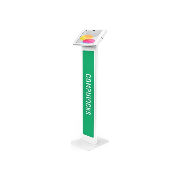 Compulocks iPad 10th-11th (A16) Gen Swell Enclosure Brandable Floor Stand White - Stand - for tablet - brandable - white - screen size: 10.9" - floor-standing - for Apple 10.9-inch iPad Wi-Fi, Wi-Fi + Cellular