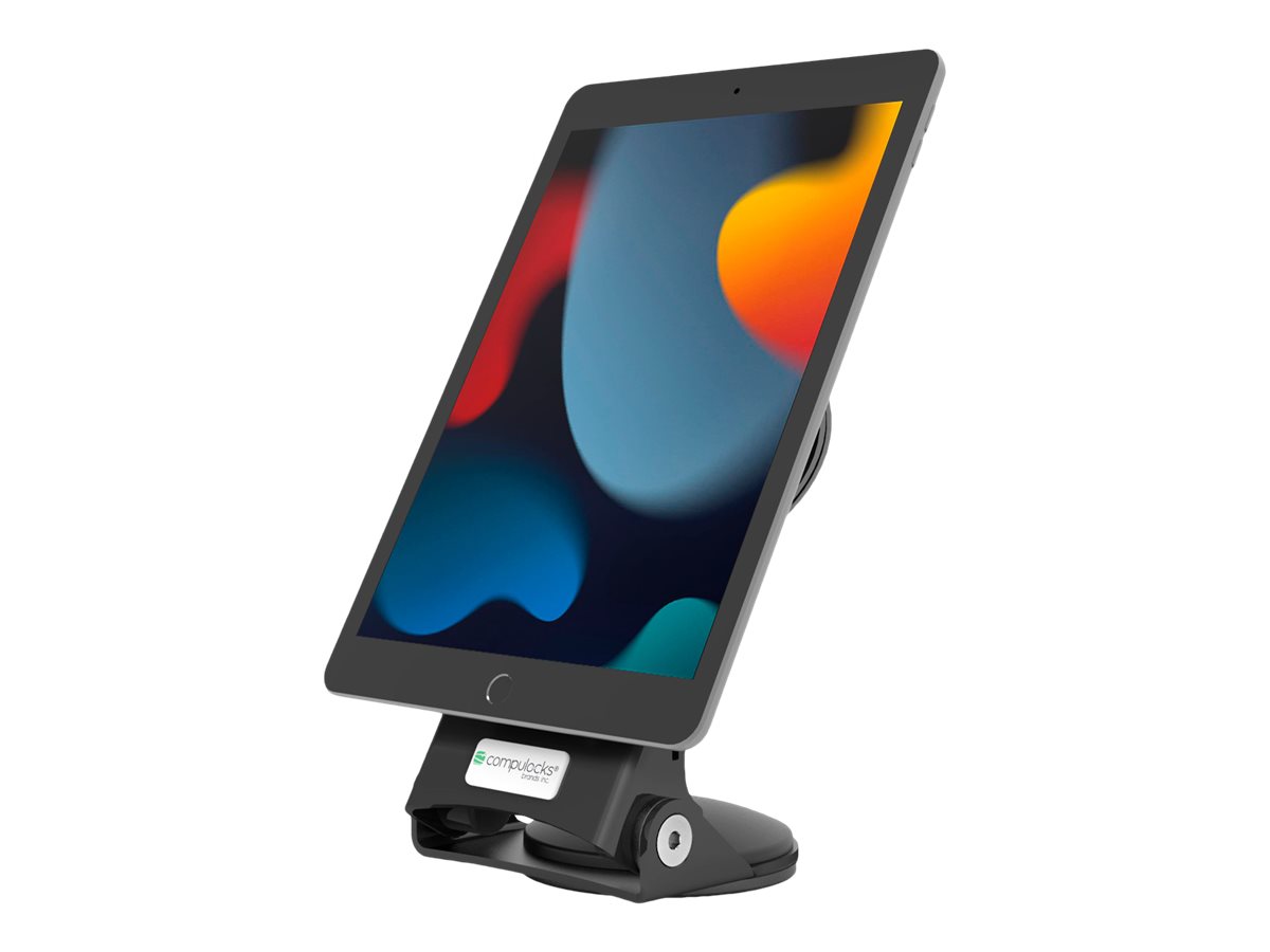Compulocks Universal Tablet Grip and Security Stand - Stand - for tablet - lockable - black - desktop - image 1 of 9