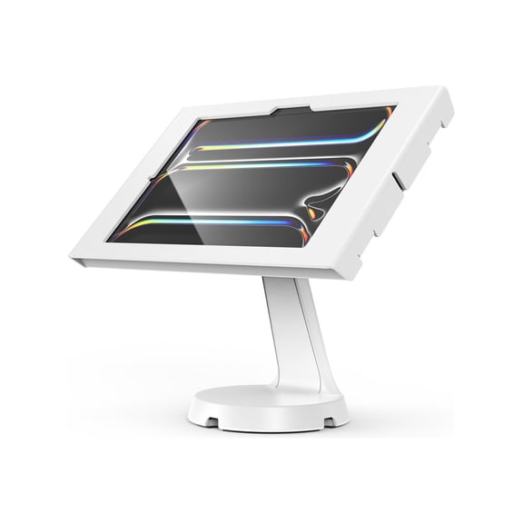 Compulocks iPad Pro M4 11" (2024), Apex Enclosure Mast Stand - Mounting kit (enclosure, stand) - for tablet - lockable - metal frame - white - screen size: 11" - counter top, wall-mountable - for Apple 11-inch iPad Pro (M4)