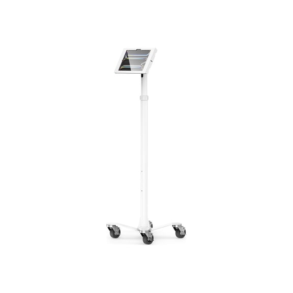 Mac Locks MCRSTDW11PAPX4W iPad Pro 11" 2024 Apex Enclosure Rolling Cart White