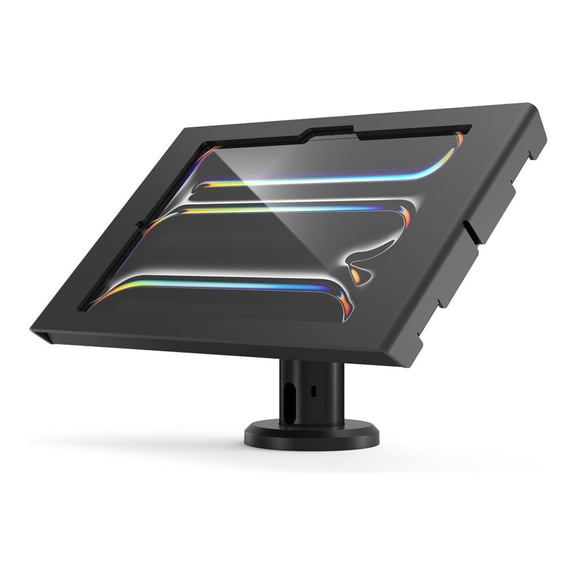 Compulocks iPad Pro M4 11" (2024), Apex Enclosure Tilting Stand 4" - Mounting kit (stand, enclosure) - exposed front/back camera and sensors - for tablet - lockable - metal frame - black - screen size: 11" - for Apple 11-inch iPad Pro (M4)