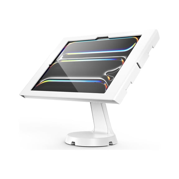Compulocks iPad Pro M4 13" (2024), Apex Enclosure Mast Stand - Mounting kit (stand, enclosure) - for tablet - lockable - metal frame - white - screen size: 13" - counter - for Apple 13-inch iPad Pro (M4)