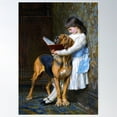 thumbnail image 1 of Compulsory Education, By Briton Rivière Poster Wall Art, Modern Wall Decor For Living Room Bedroom, 24x36 UNFRAMED, 1 of 2