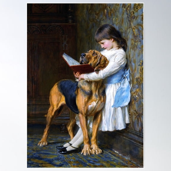 Compulsory Education, By Briton Rivière Poster Wall Art, Modern Wall Decor For Living Room Bedroom, 8x12 UNFRAMED