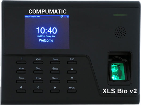 Compumatic XLS Bio V2 Biometric Fingerprint Time Clock System, WiFi ...