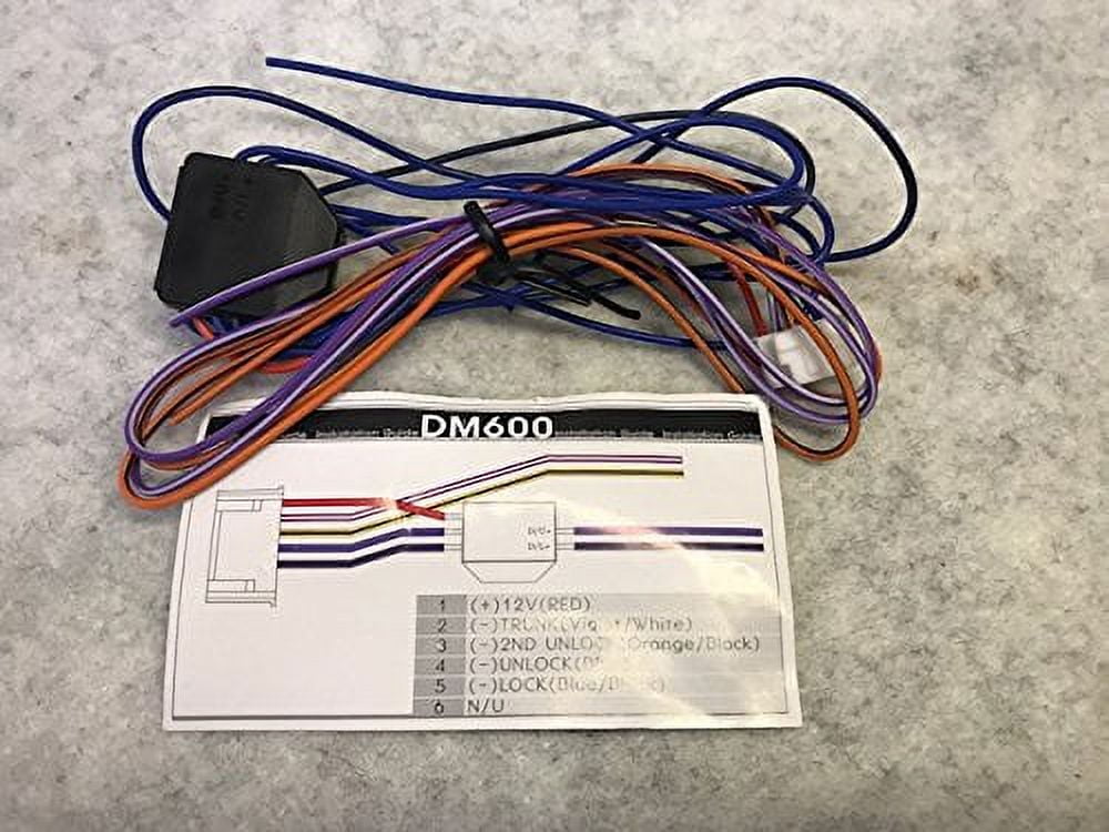 Compustar DM600 6 Pin Door Lock Polarity Inverter Trunk Car Alarm Wire
