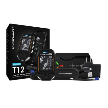 Compustar - 2-Way LCD Upgrade Kit for Remote Start System with LTE Module - Black
