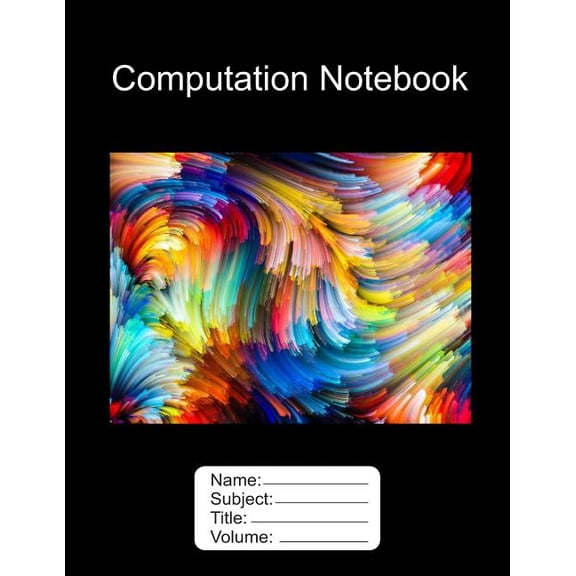 Computation Book. 8.5"x11" Fractal Design 100 Pages Graph Paper (Paperback)