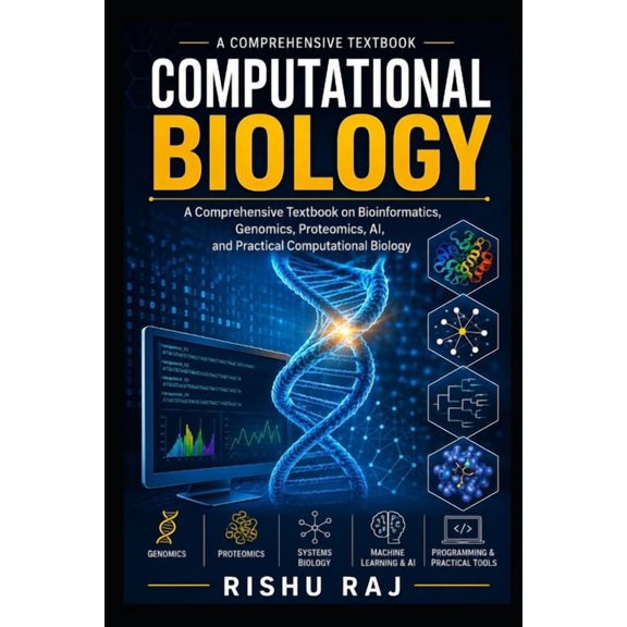 Computational Biology: A Comprehensive Textbook on Bioinformatics, Genomics, Proteomics, AI, and Practical, (Paperback)